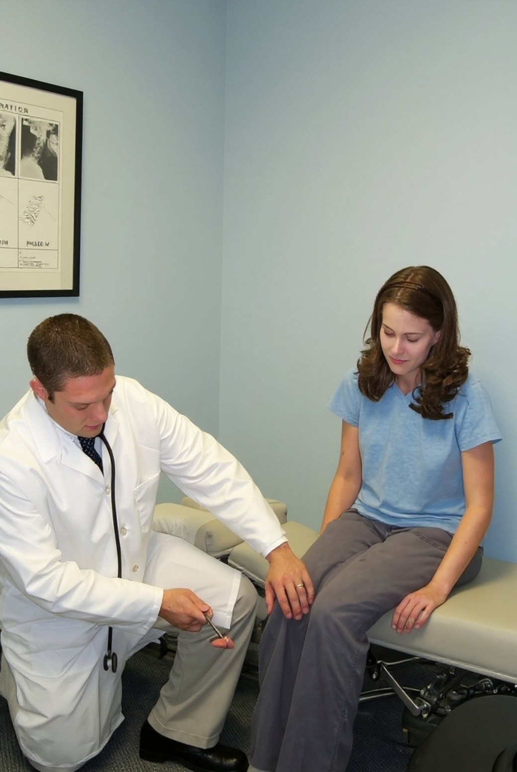 Dr. Henry performing a neurological examination at Henry Clinic in Greenville SC